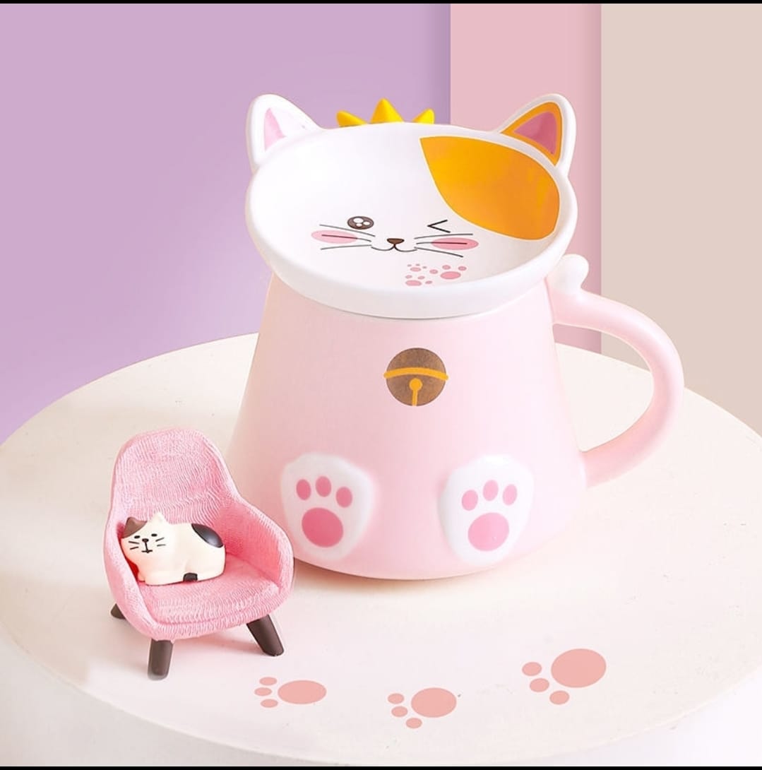 LM-4202118 Le Miao Fortune Cat Lid Cup (S)