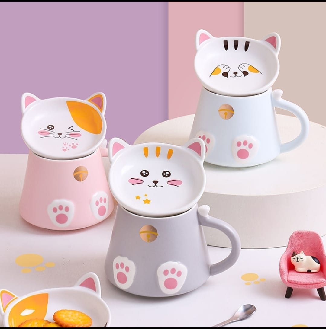 LM-4202118 Le Miao Fortune Cat Lid Cup (S)