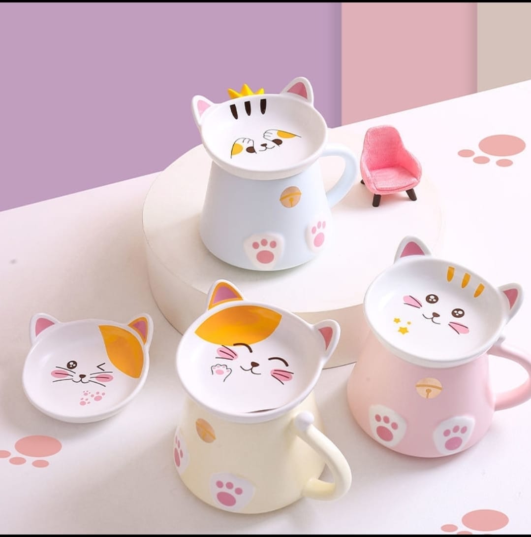 LM-4202118 Le Miao Fortune Cat Lid Cup (S)