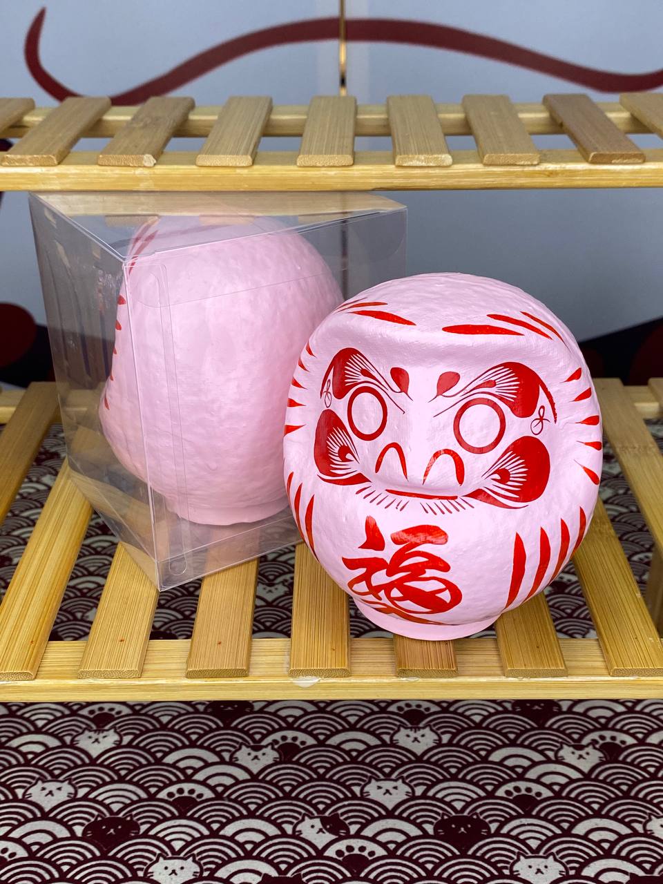 JP-041412 Hanjiro Hand-Made Traditional Daruma (M)