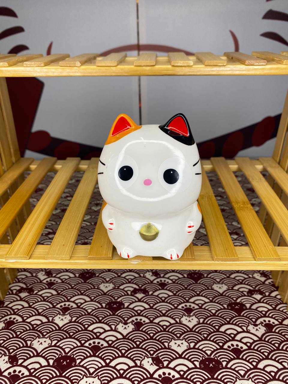 JP-1507104 Syouhou Chubby Open Eyes Fortune Cat (M)