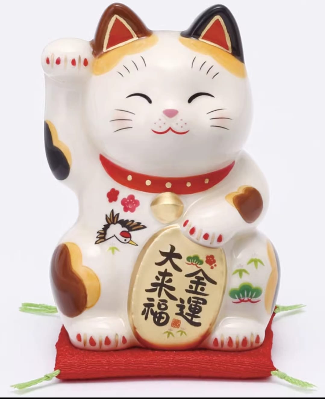 YS-1235120 Yakushigama Traditional Fortune Cat (L) (S)