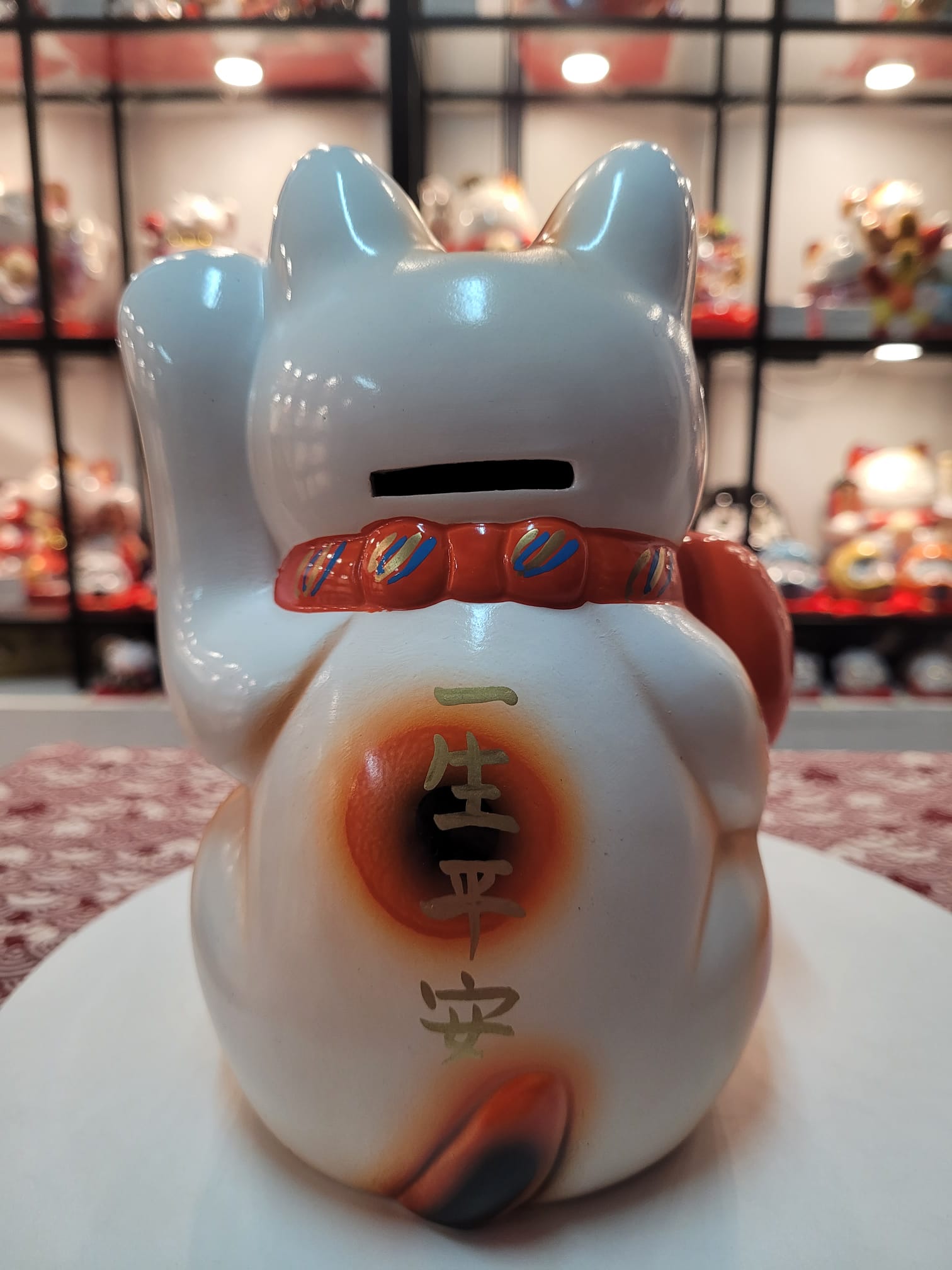 JP-293719 Tokonameyaki Fortune Cat w Daruma  (M)