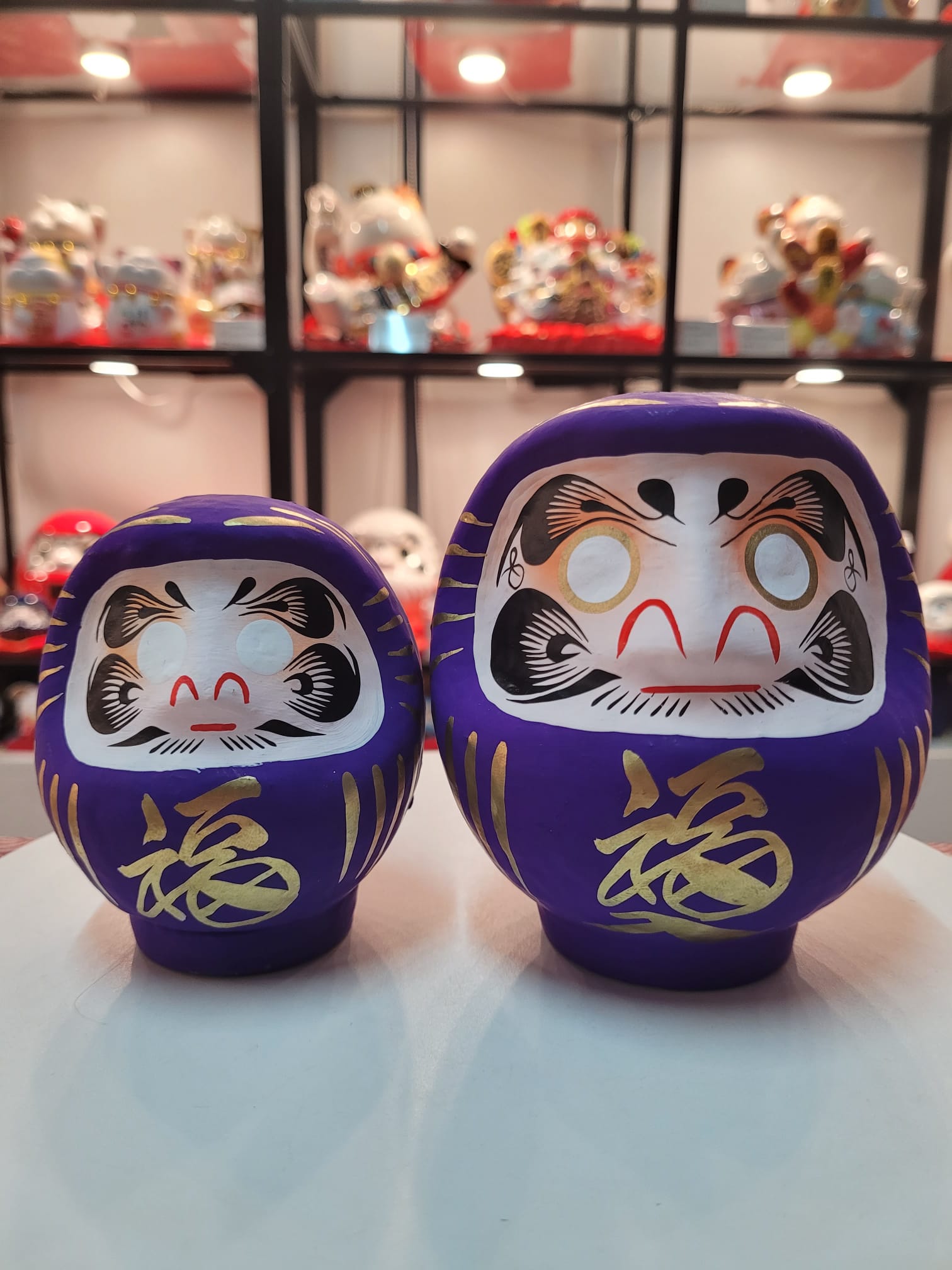 JP-271410-JP-250812 Hanjiro Hand-Made Mini/Medium Daruma (S) (M)