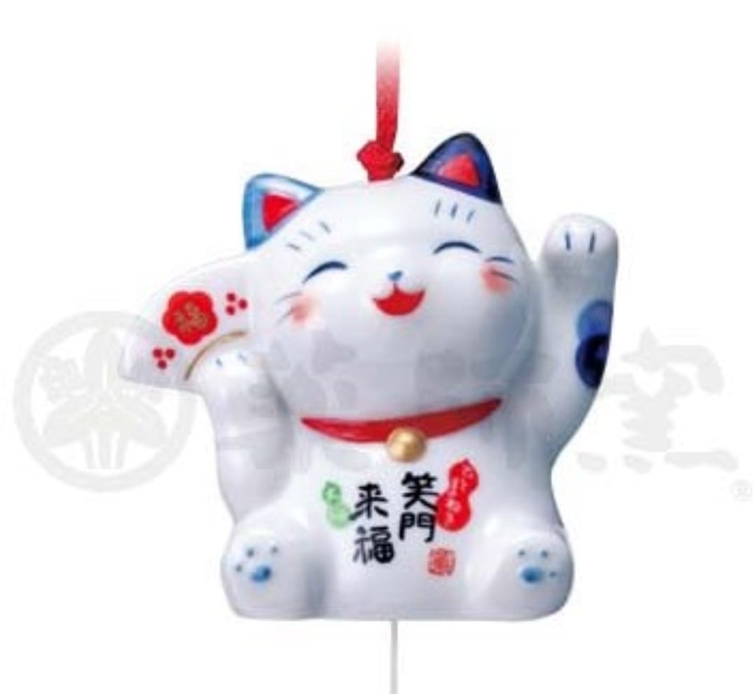 YS-1360901 Yakushigama Mallet Fortune Cat Wind Chime(S)