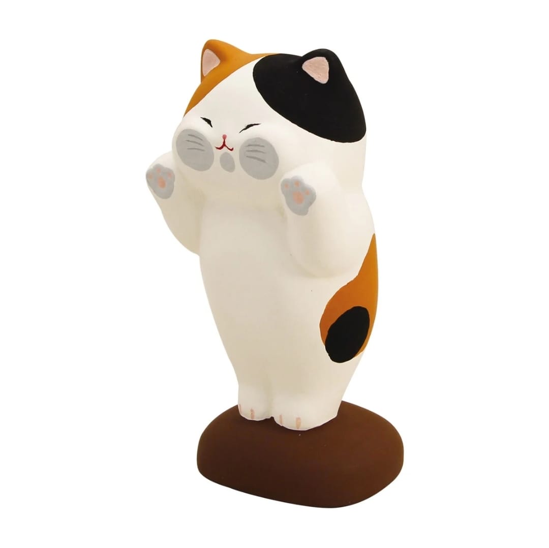 LHZ-1041101 Long Hu Zuo Chubby Cheeks Fortune Cat (S)