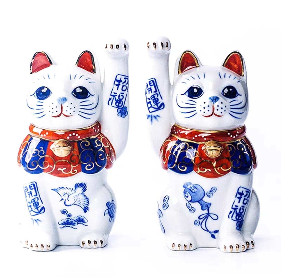 YS-141221401 Yakushigama Traditional Fortune Cat (M)