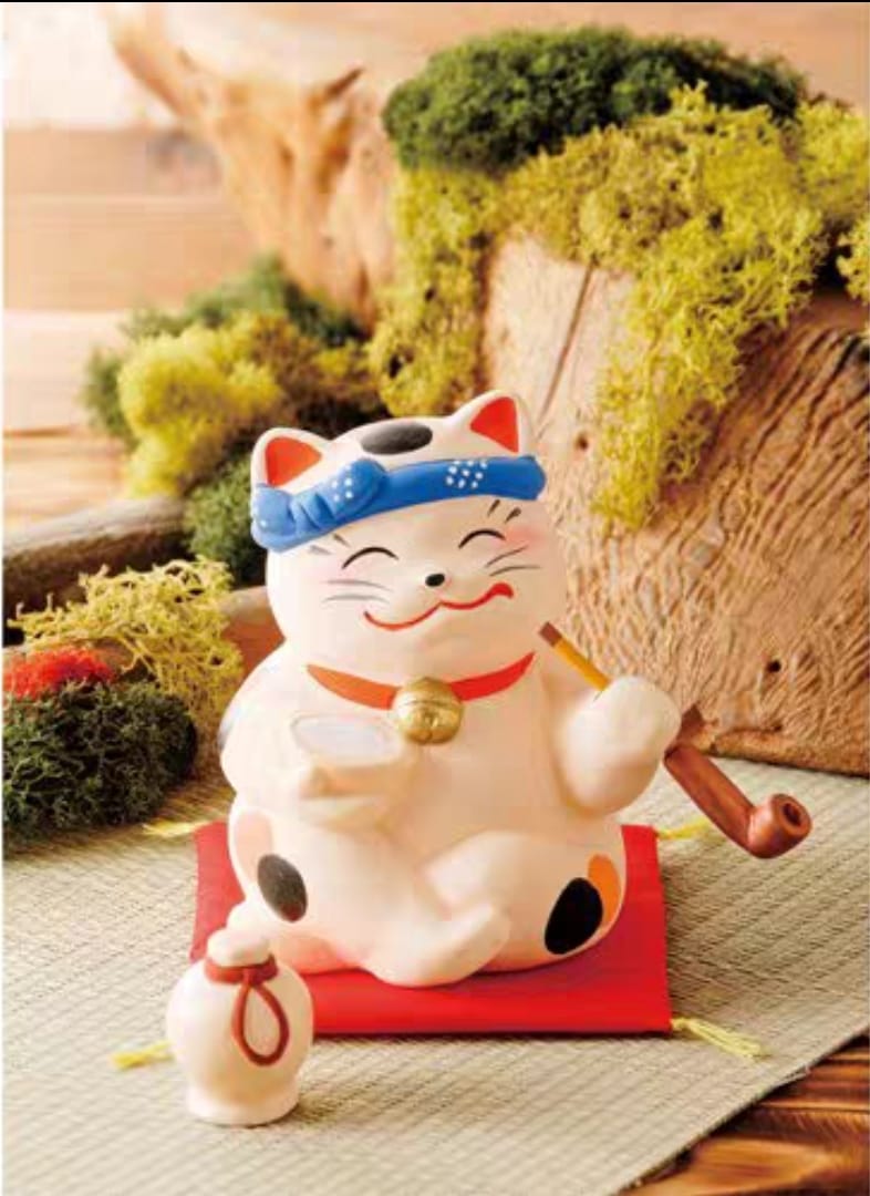 JP-421009 Syouhou Pipe Fortune Cat (S)