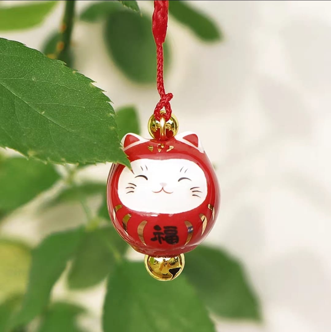 YS-9038115-YS-9138115 Yakushigama Fortune Cat Keychain (S)