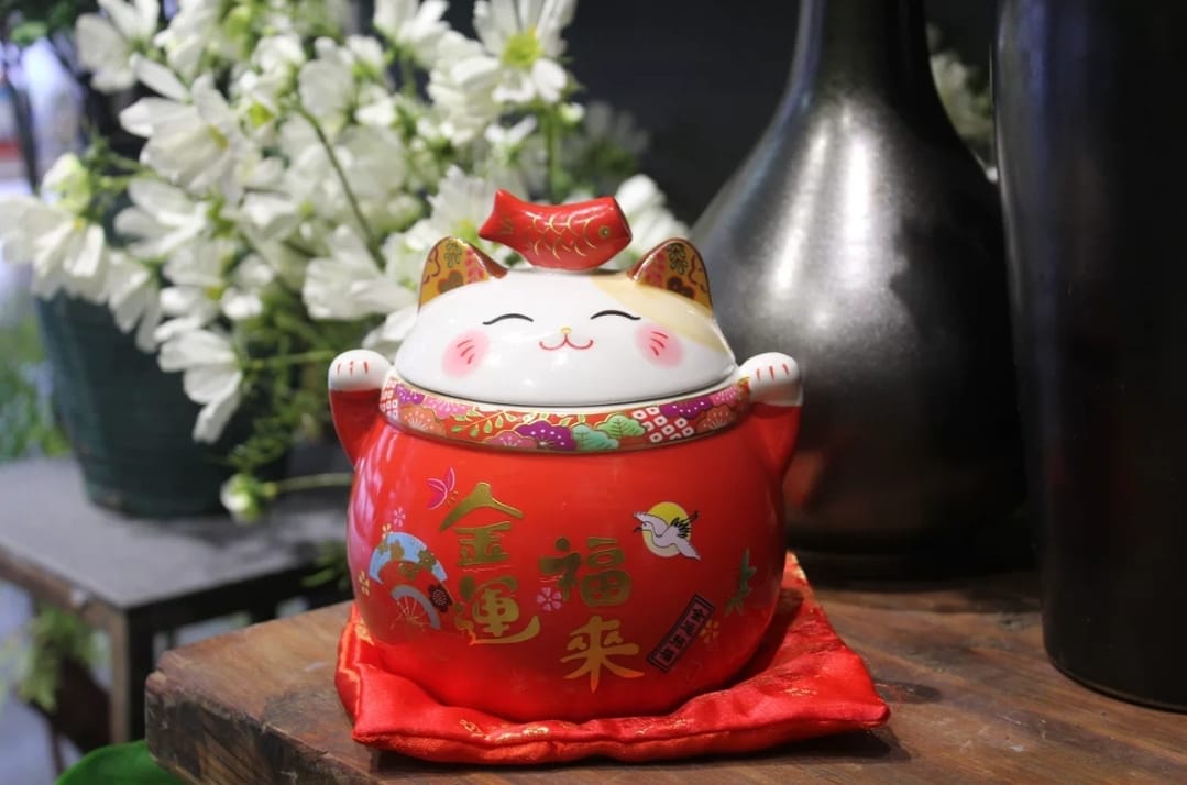 LM-5110151 Le Miao Container Fortune Cat (M)