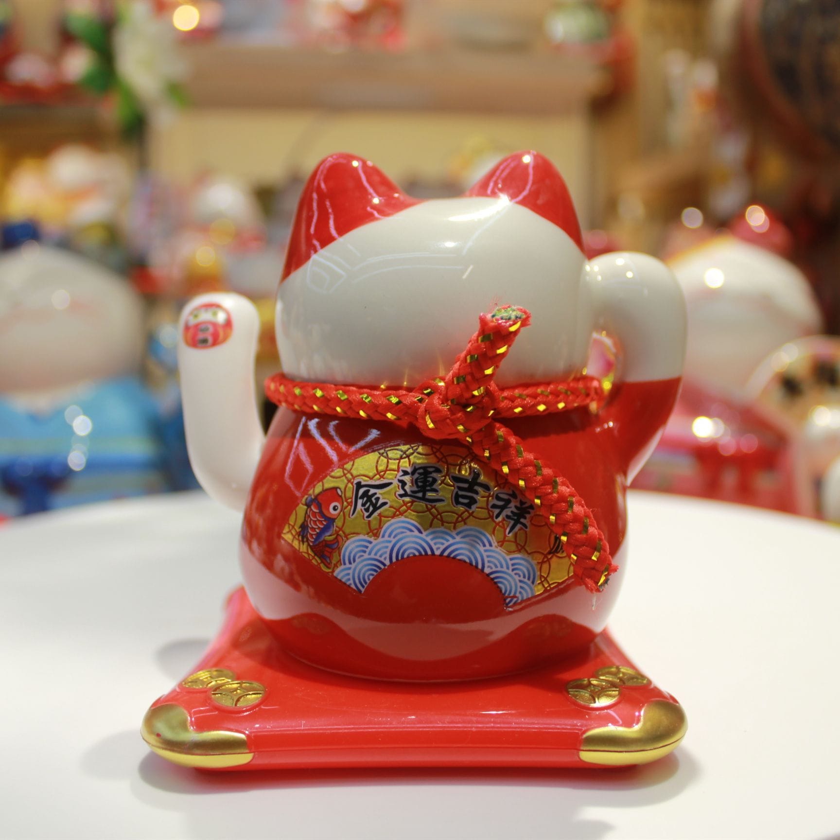 OAA-1030601 Solar-powered Waving Fortune Cat (S)