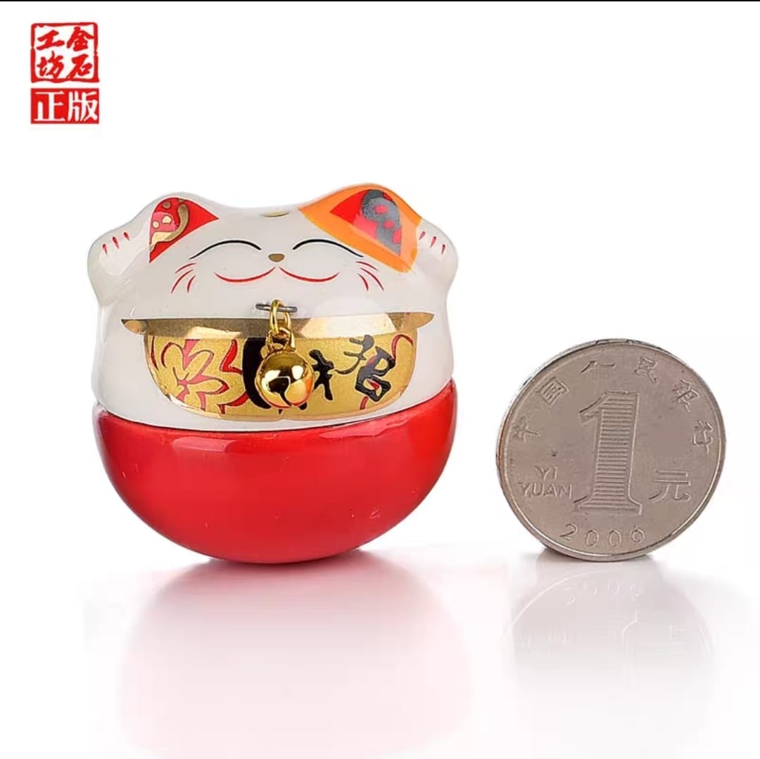 S-4905041 Jing Shi Gong Fang Mini Bu Dao Weng Fortune Cat (S)