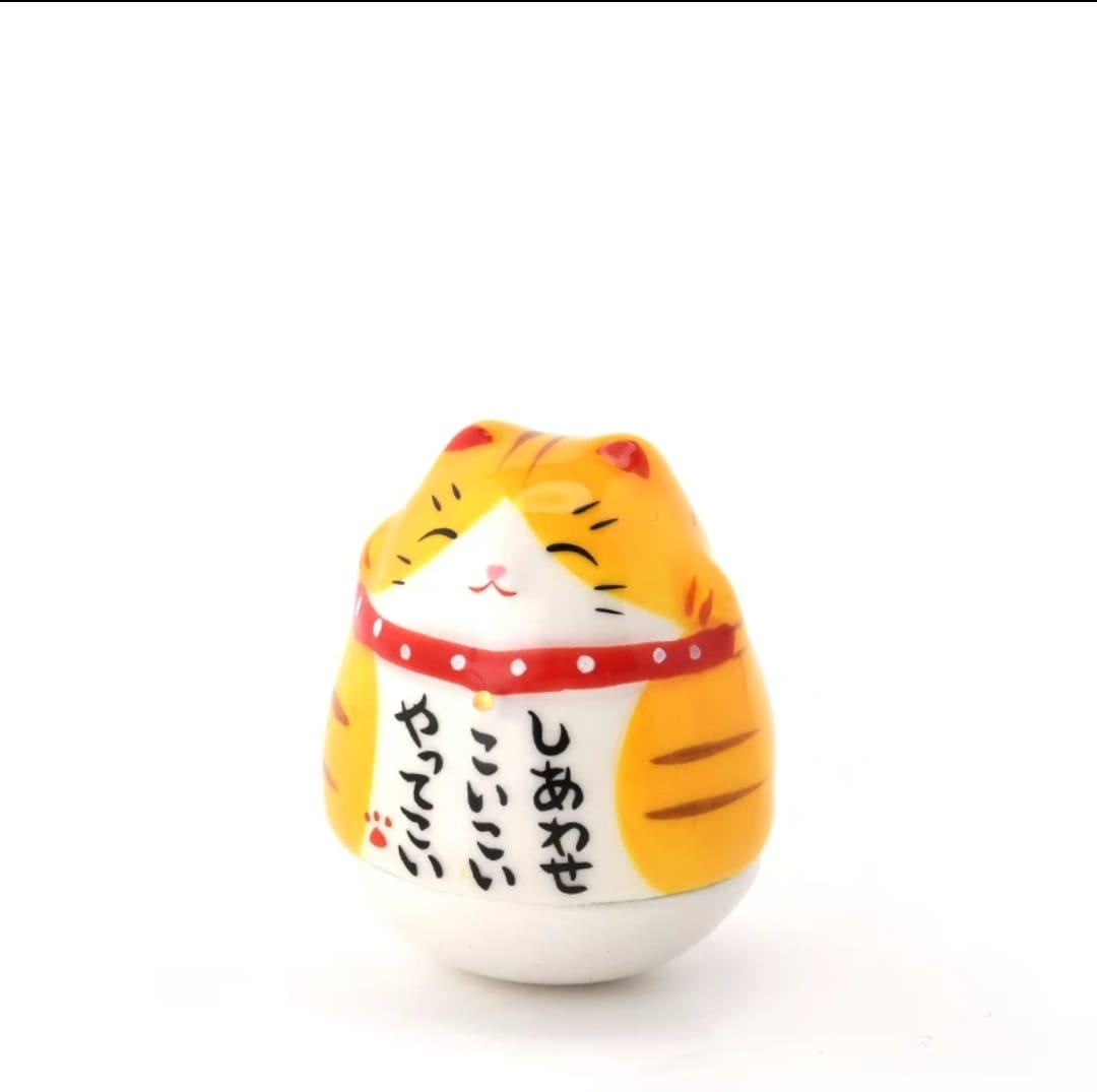 YS-2000345 Yakushigama Chubby Bu Dao Weng Fortune Cat (S)