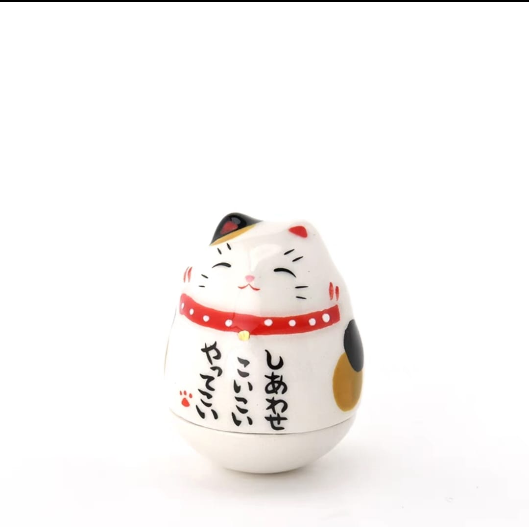 YS-2000345 Yakushigama Chubby Bu Dao Weng Fortune Cat (S)