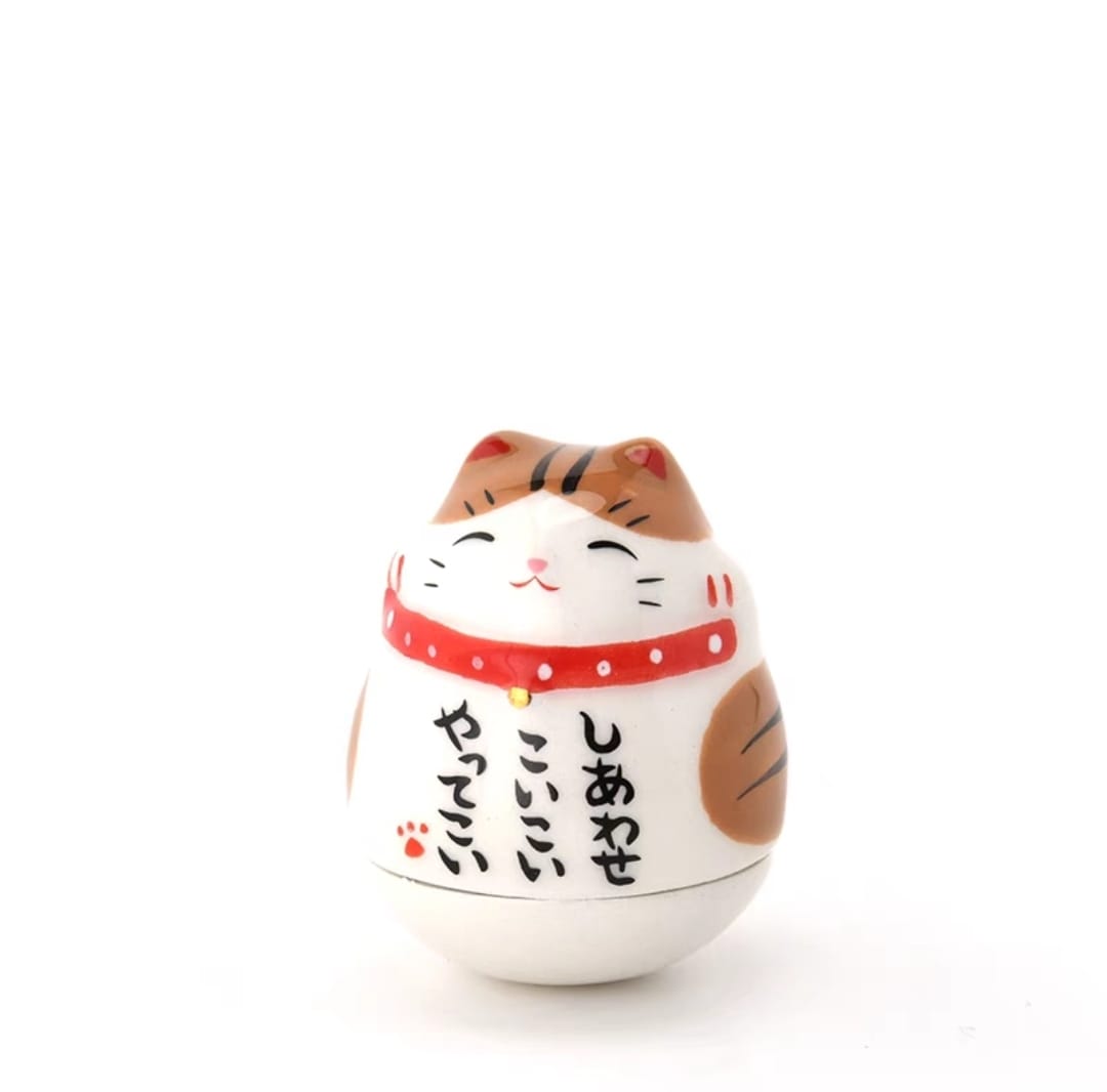 YS-2000345 Yakushigama Chubby Bu Dao Weng Fortune Cat (S)