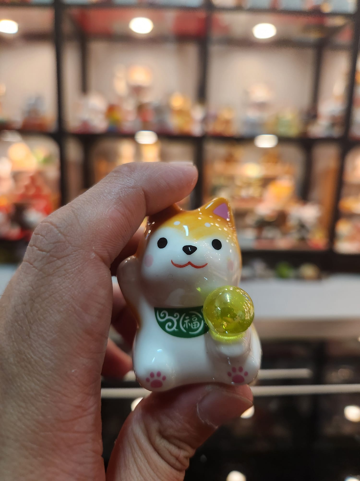 YS-2030301 Yakushigama Shiba Inu with Crystal Ball (S)