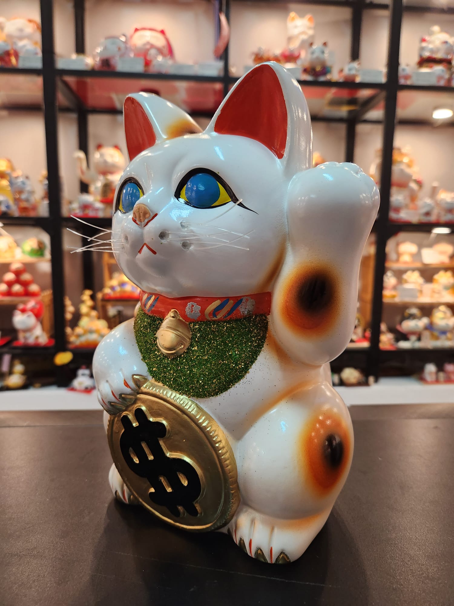 JP-4710025 Tokonameyaki Traditional $ Money Fortune Cat (L)